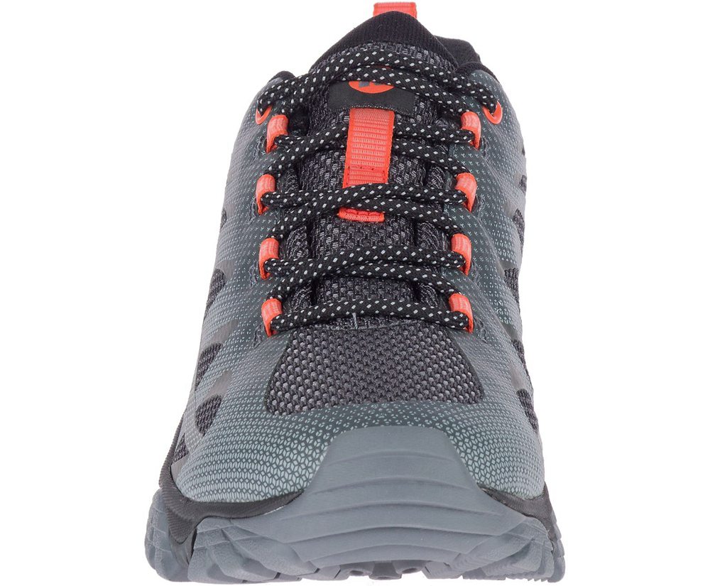 Merrell Hiking Shoes Grey - Moab Edge 2 Wide Width - Mens 64UFATMLK